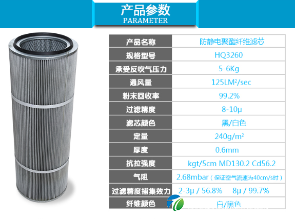 防静电除尘滤芯